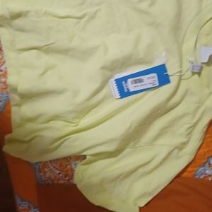 WOMEN'S ADIDAS NEON YELLOW CROP TOP